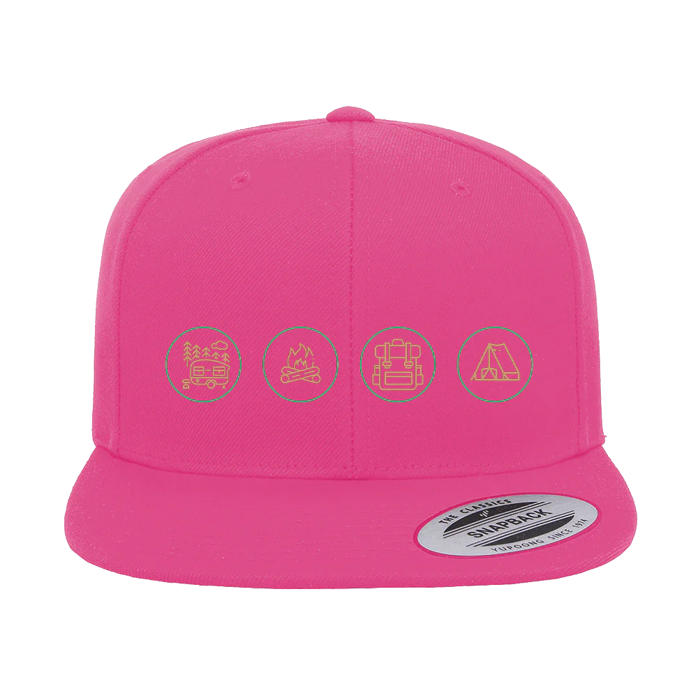 CAMP LIFE EDITION EMBROIDERED FLAT BILL CAP