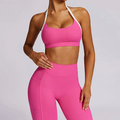 EVERYDAY ESSENTIAL HALTER BRA & LEGGINGS
