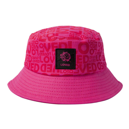 Moods Up Loved Bucket Hat 
'Pink'